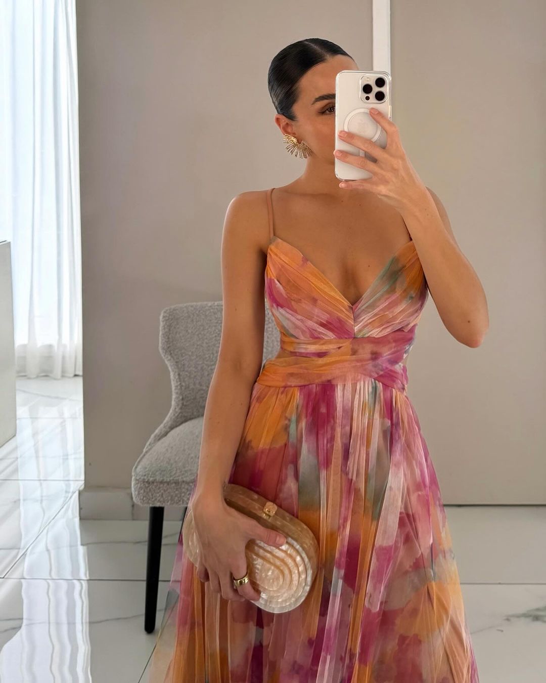 La Fiora™ | Abito Maxi Eleganza Floreale